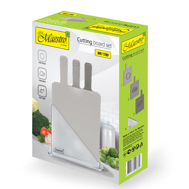 Set van 3 Maestro MR1789 keukensnijplanken