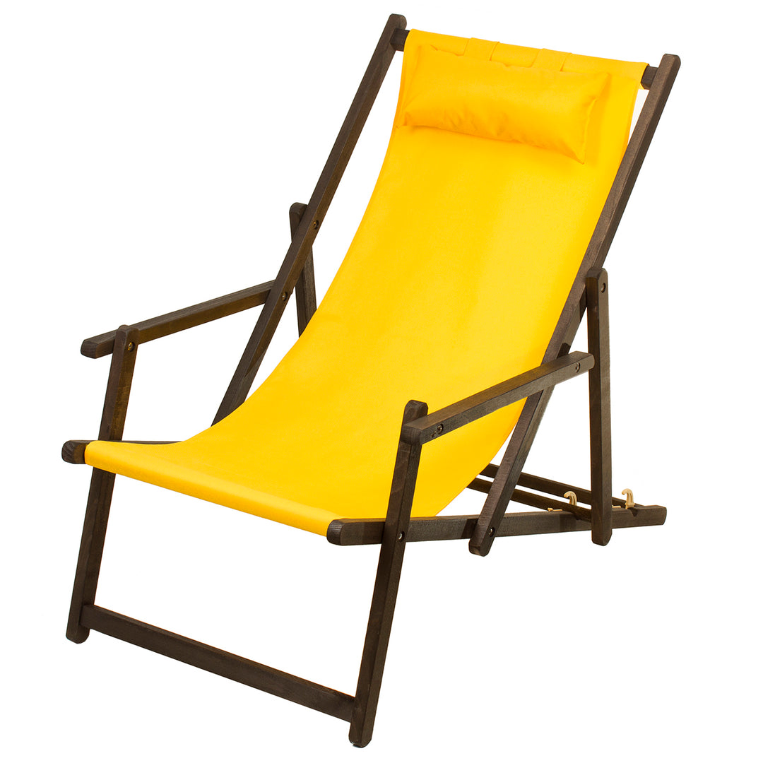 Chaise longue avec oreillers et accoudoirs Premium Greenblue Or