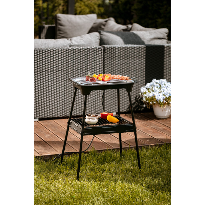 Elektrische barbecue Grill met steun Adler AD 6602