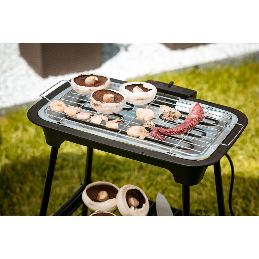 Elektrische barbecue Grill met steun Adler AD 6602