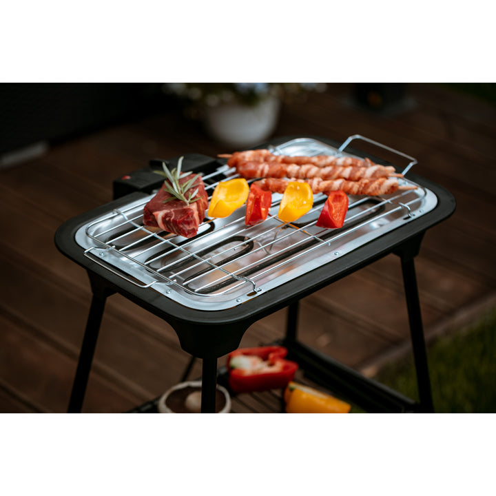 Elektrische barbecue Grill met steun Adler AD 6602