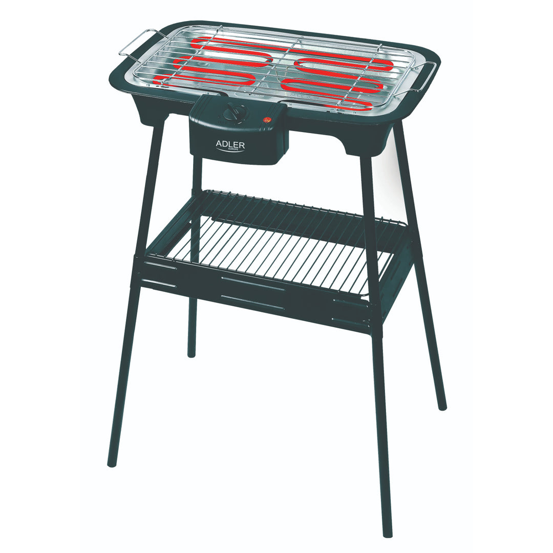 Elektrische barbecue Grill met steun Adler AD 6602