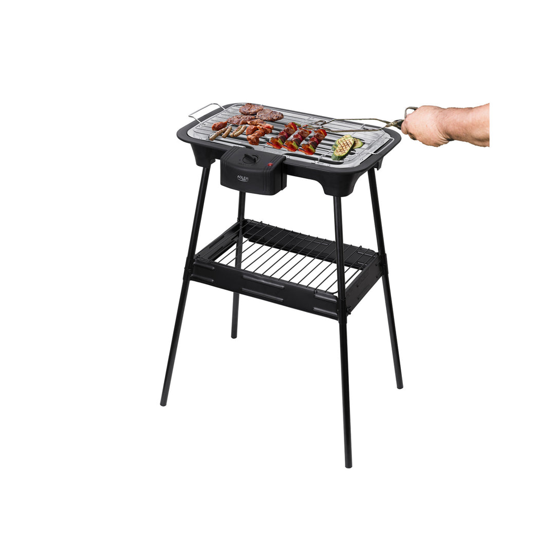 Elektrische barbecue Grill met steun Adler AD 6602