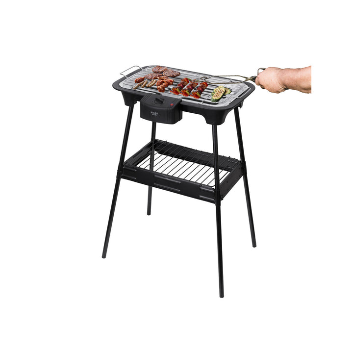 Elektrische barbecue Grill met steun Adler AD 6602
