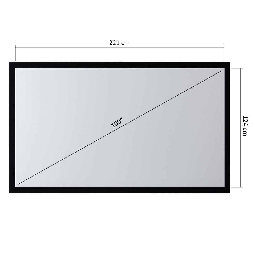 Projectiescherm met frame 100" 16:9 Maclean MC-921