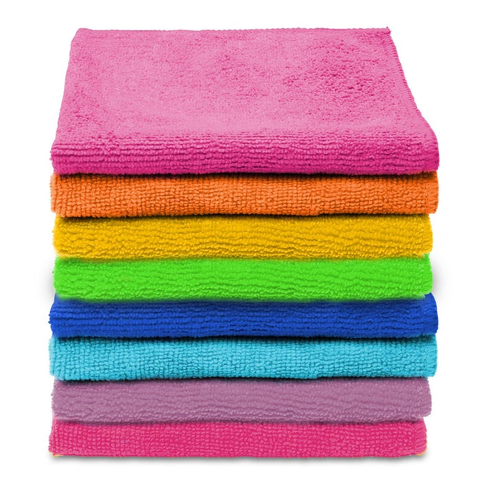 Vileda Colors Un ensemble de 8 chiffons Chiffons en microfibre