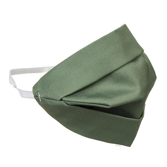 Masque adulte double face en coton vert