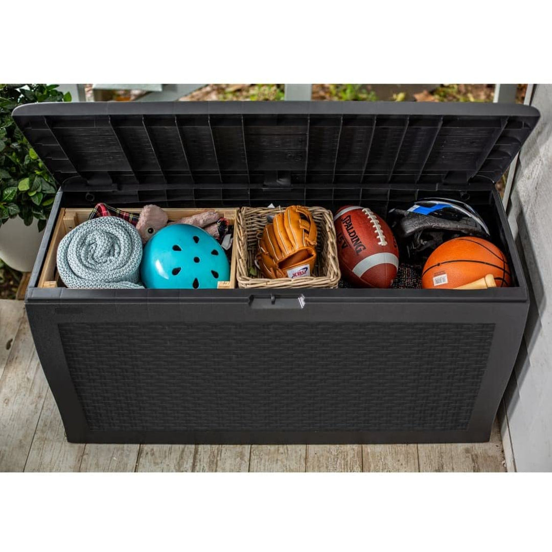 Keter Samoa Rotan tuinbak 270L antraciet