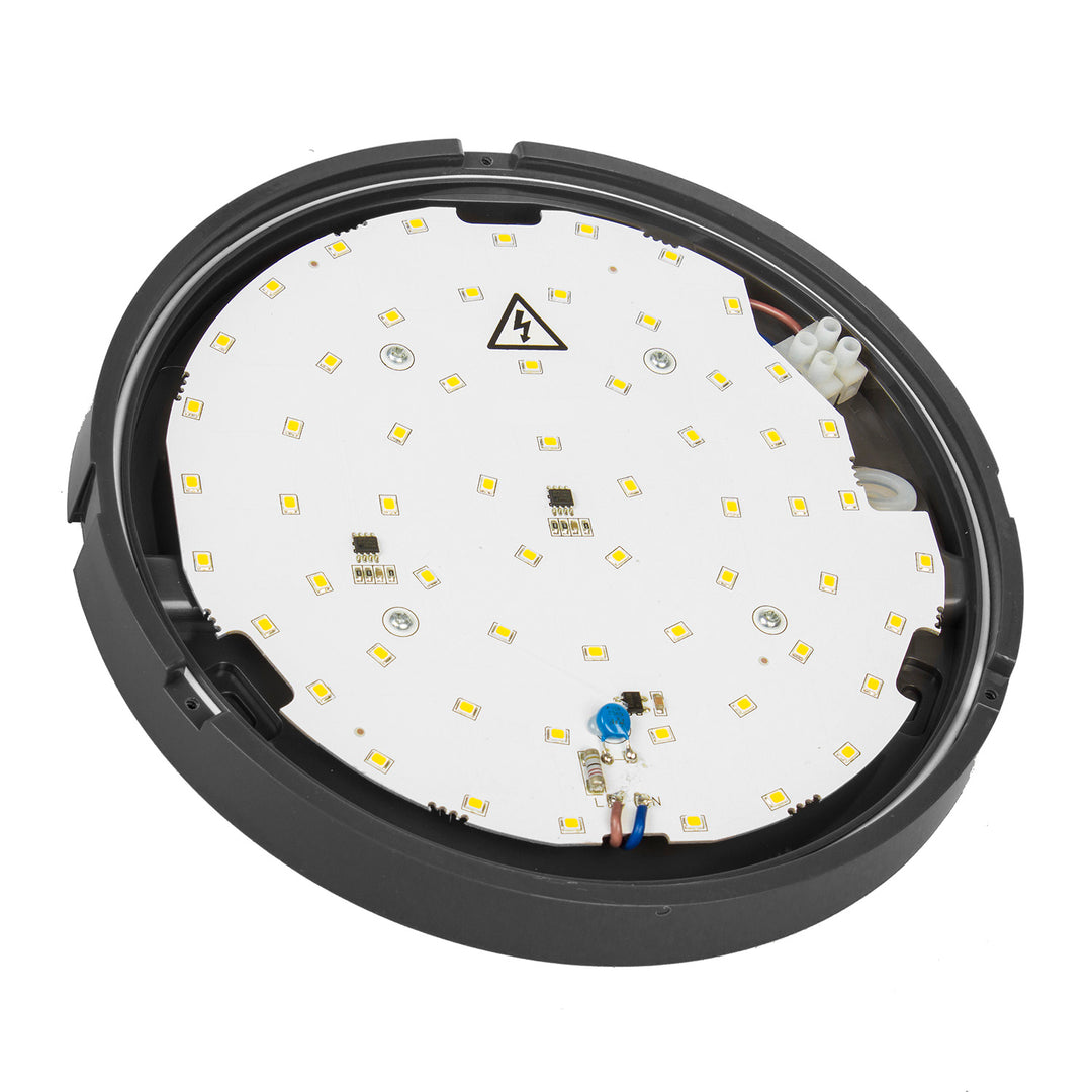 Lampe LED mural plafonnier 15W IP54 1100lm gris MCE342 Maclean Energy