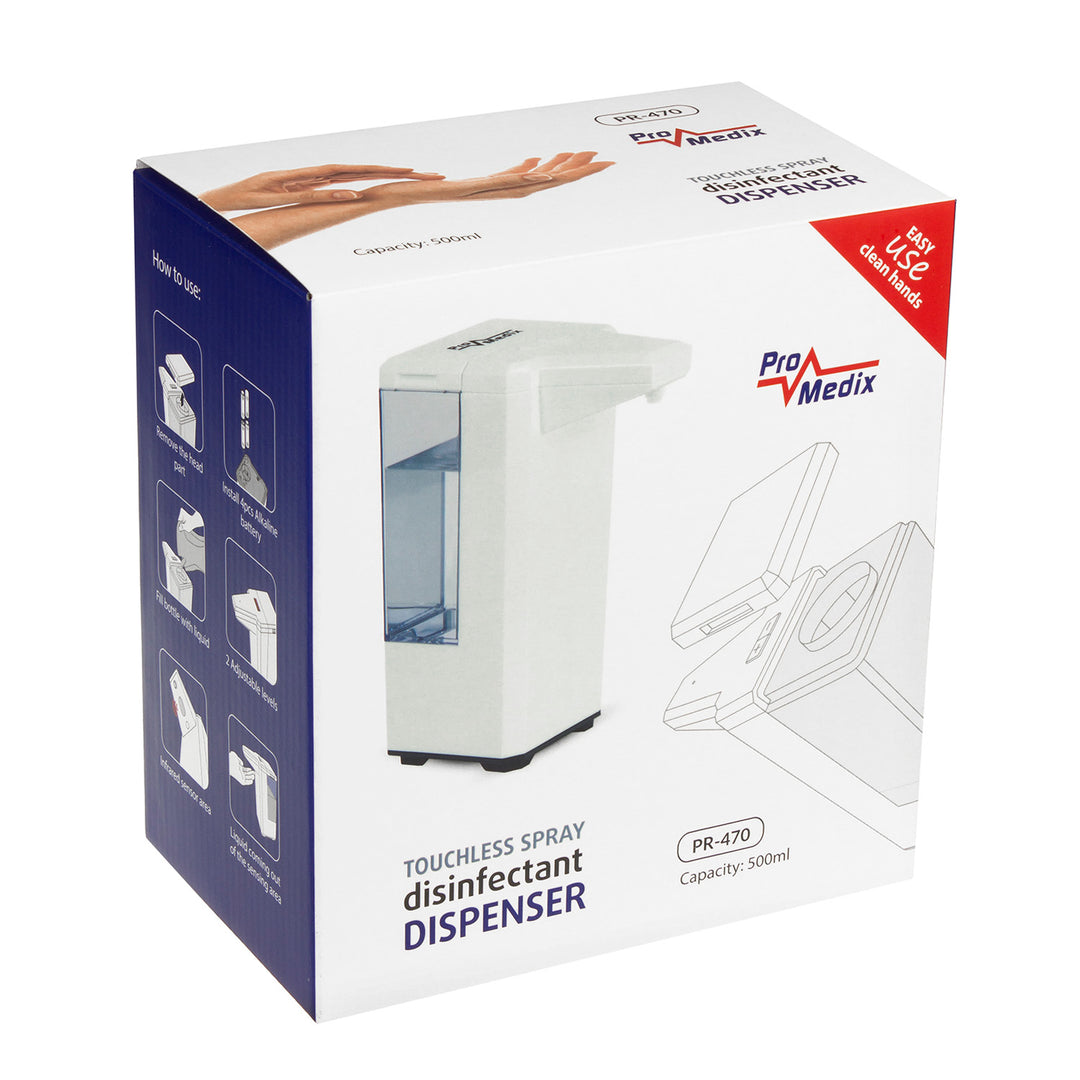 Distributeur automatique liquide désinfectant Promedix PR-470 500 ml