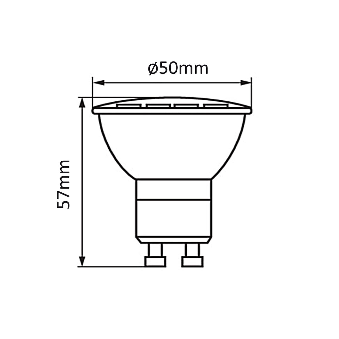 Ampoule LED GU10 5W Maclean Energy MCE435 WW blanc chaud