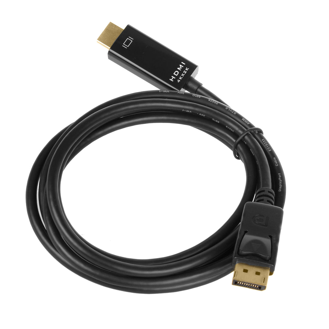 DisplayPort (DP) naar HDMI kabel 4K / 30Hz 1,8 m zwart Maclean MCTV-714