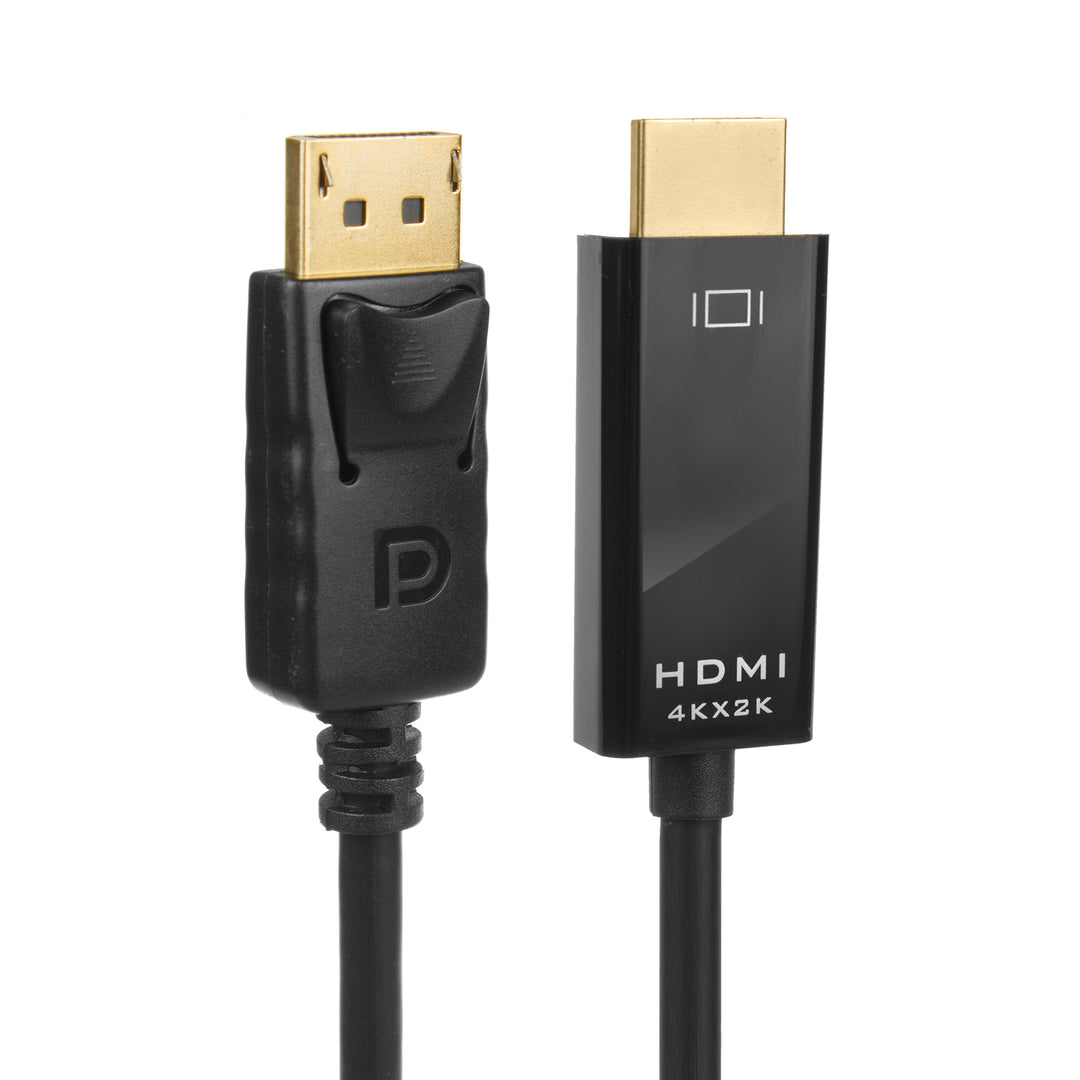 DisplayPort (DP) naar HDMI kabel 4K / 30Hz 1,8 m zwart Maclean MCTV-714