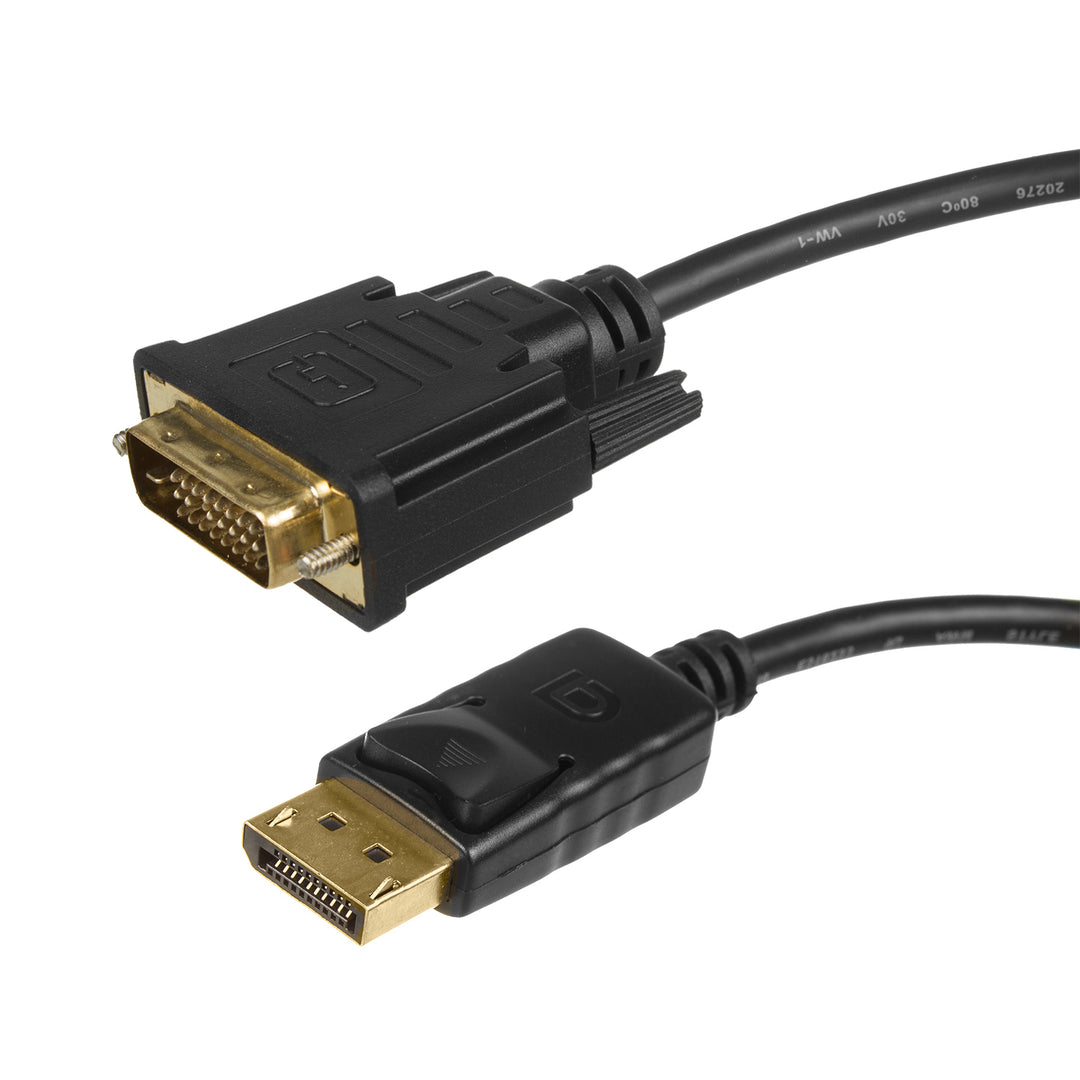 DisplayPort naar DVI aansluitkabel 4K / 30Hz 1,8 m zwart Maclean MCTV-715