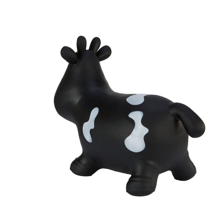 Pull en caoutchouc Hoppimals Black Cow - un plaisir énorme et unique de sauter