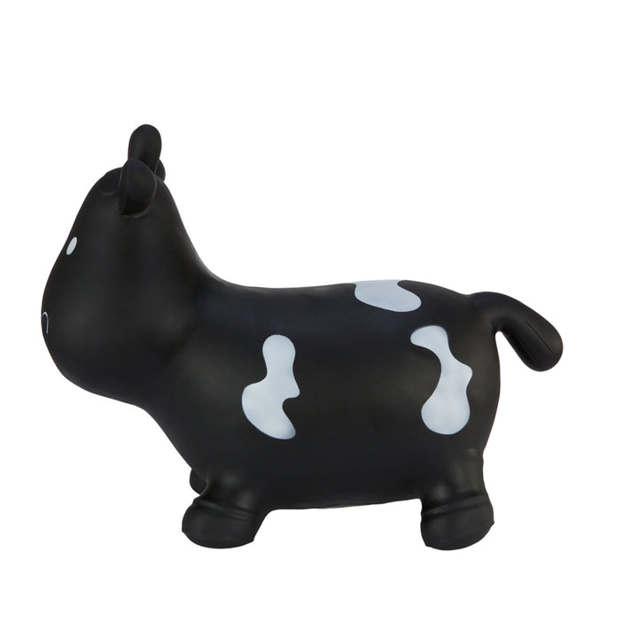 Pull en caoutchouc Hoppimals Black Cow - un plaisir énorme et unique de sauter