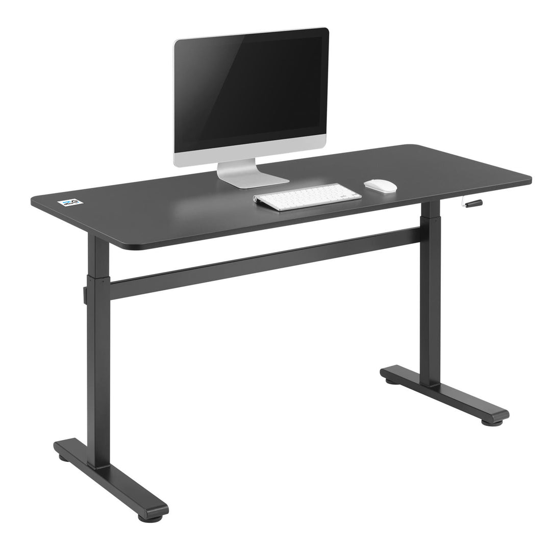 In hoogte verstelbaar Ergo Office handmatig bureau, max 40 kg, max hoogte 117 cm, met zit/sta werkblad, ER-401 B