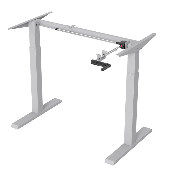 Bureau Ergo, réglage manuel de la hauteur, max 70 kg, hauteur max 130 cm, sans plateau, blanc, ER-402 W