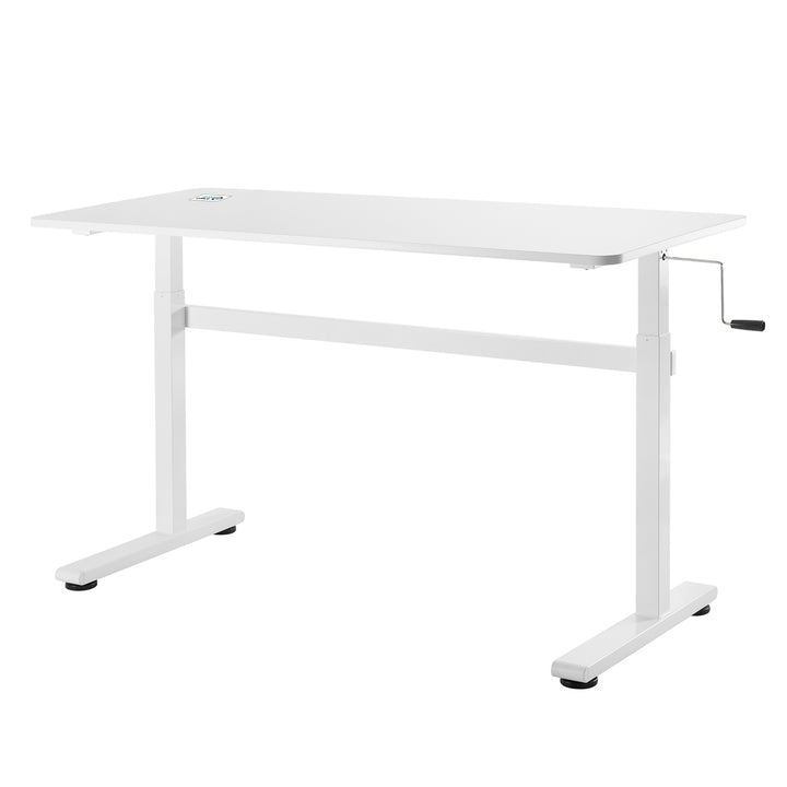 In hoogte verstelbaar Ergo Office handmatig bureau, max 40 kg, max hoogte 117 cm, met zit/sta werkblad, ER-401 W