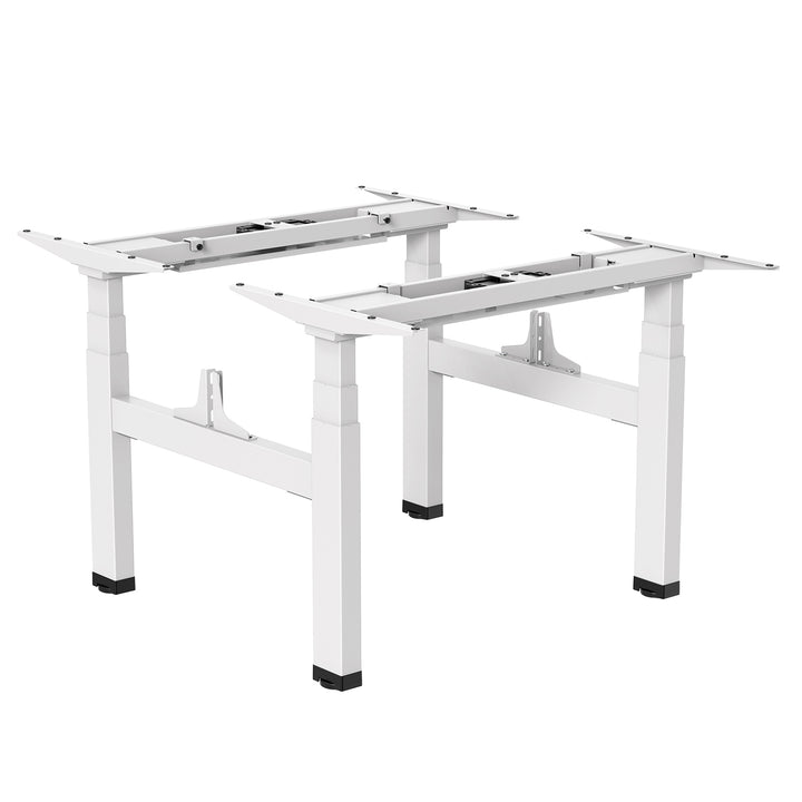 Bureau électrique Ergo Office à double hauteur réglable, hauteur max 128cm, max 125kg x2, sans plateau (2 parties), blanc, ER-404W