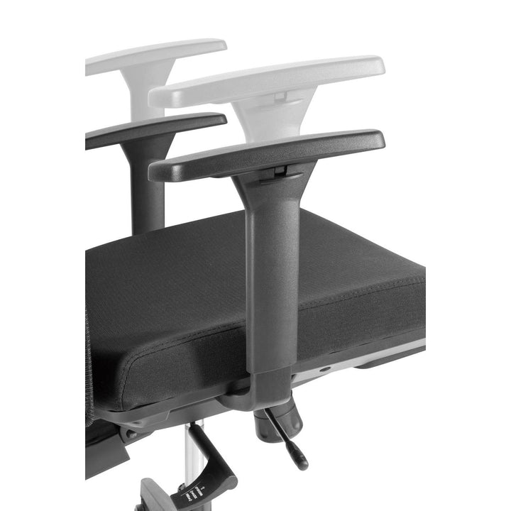 Ergonomische bureaustoel met wielen en lendensteun, draaibare zitting, in hoogte verstelbaar, kantelfunctie rugleuning Bureaustoel, maximale belasting 150 kg