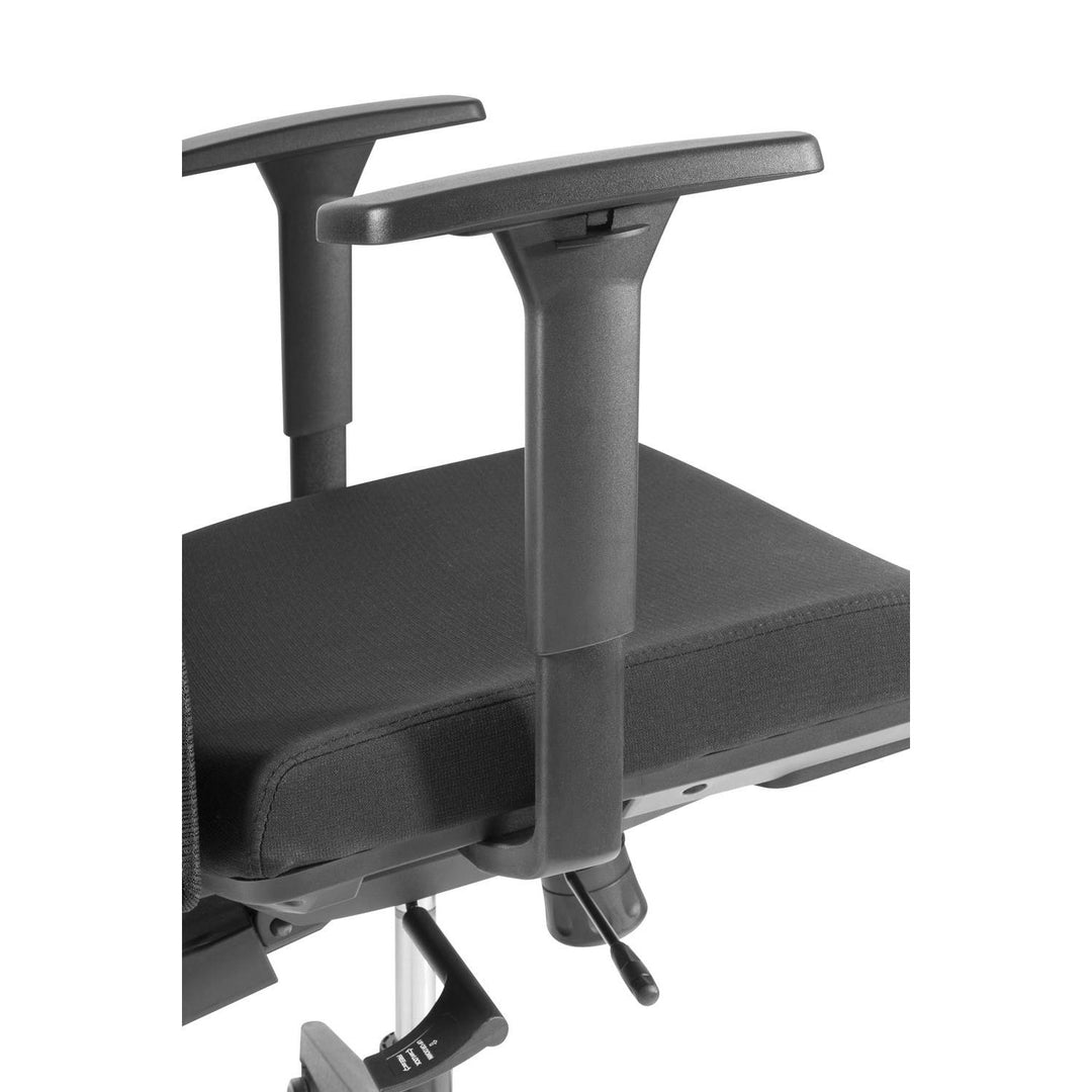 Ergonomische bureaustoel met wielen en lendensteun, draaibare zitting, in hoogte verstelbaar, kantelfunctie rugleuning Bureaustoel, maximale belasting 150 kg