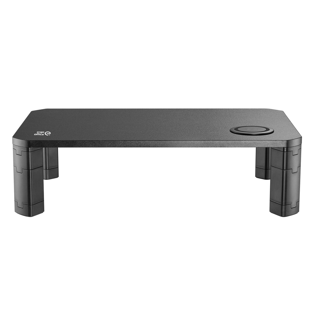 Support d'écran réglable en hauteur avec recharge sans fil Qi Monitor Stand 17"~32" jusqu'à max. 20kg Chargeur à induction