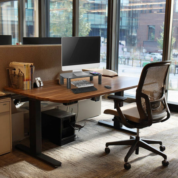 Support d'écran réglable en hauteur avec recharge sans fil Qi Monitor Stand 17"~32" jusqu'à max. 20kg Chargeur à induction