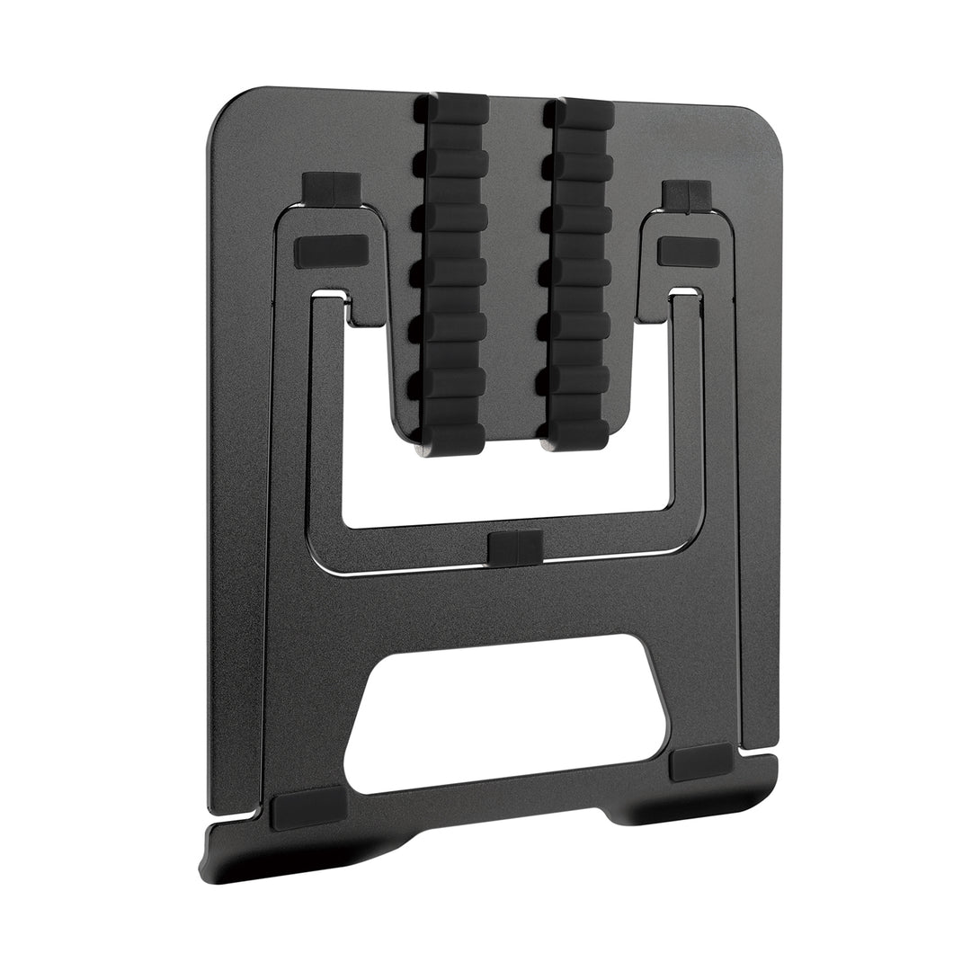 Support pour ordinateur portable pliable ultra-mince en aluminium ERGOOFFICE.EU, noir, adapté aux ordinateurs portables de 11-15'', ER-416 B