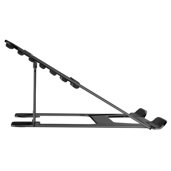 Support pour ordinateur portable pliable ultra-mince en aluminium ERGOOFFICE.EU, noir, adapté aux ordinateurs portables de 11-15'', ER-416 B