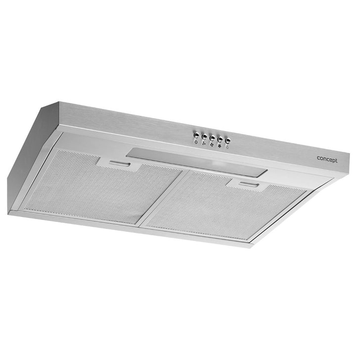 Hotte sous meuble 60 cm Concept OPP1260ss argent avec éclairage LED