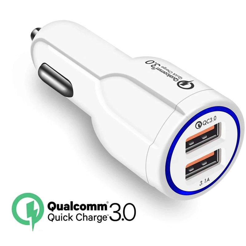 Chargeur Allume-cigare Voiture USB 12-24V Maclean MCE478  blanc