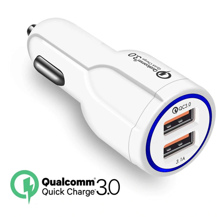 Chargeur Allume-cigare Voiture USB 12-24V Maclean MCE478  blanc
