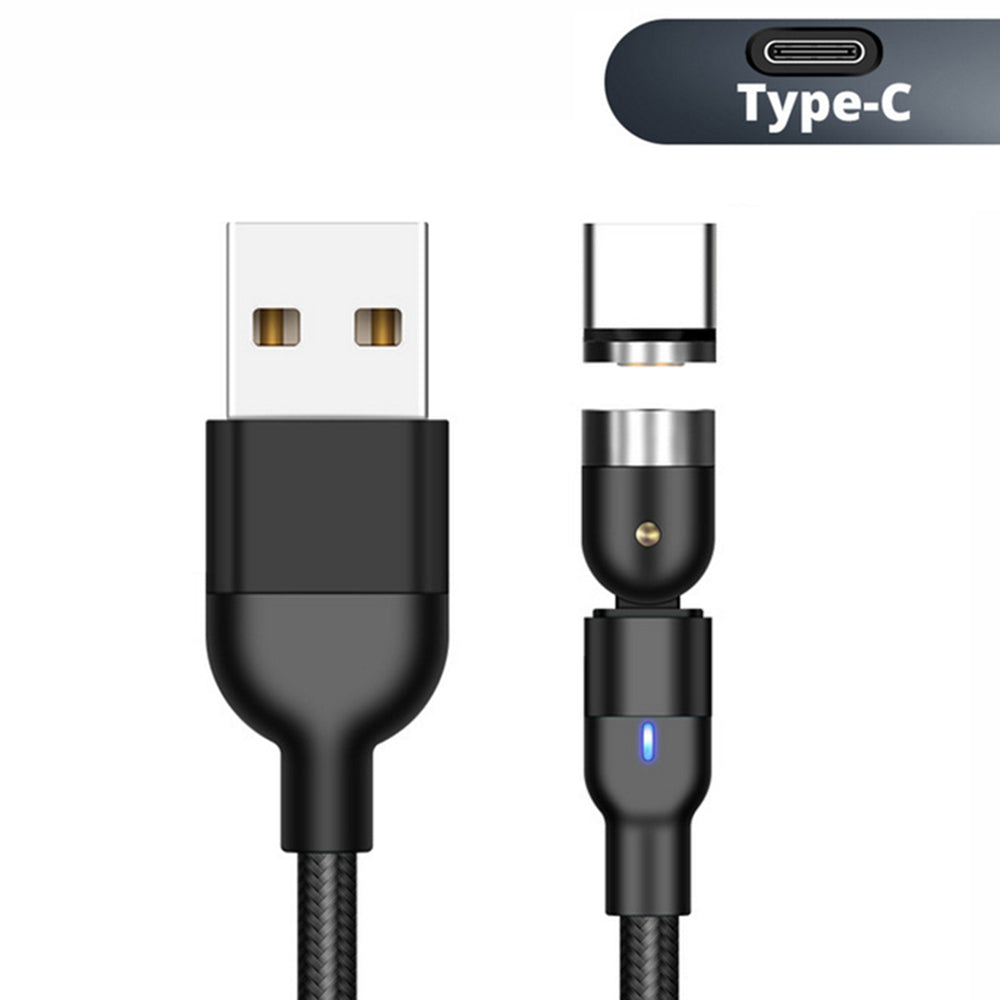 Câble USB magnétique fiche USB Type-C 1 m MCE474 Maclean Noir