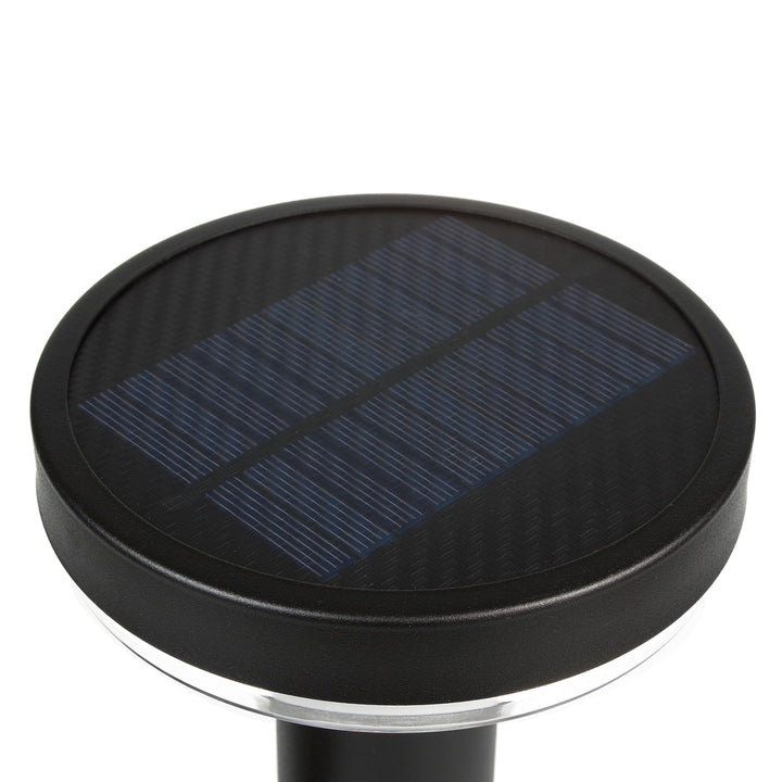 LED-tuinlamp op zonne-energie met zwarte sensor IP44 MCE465 B