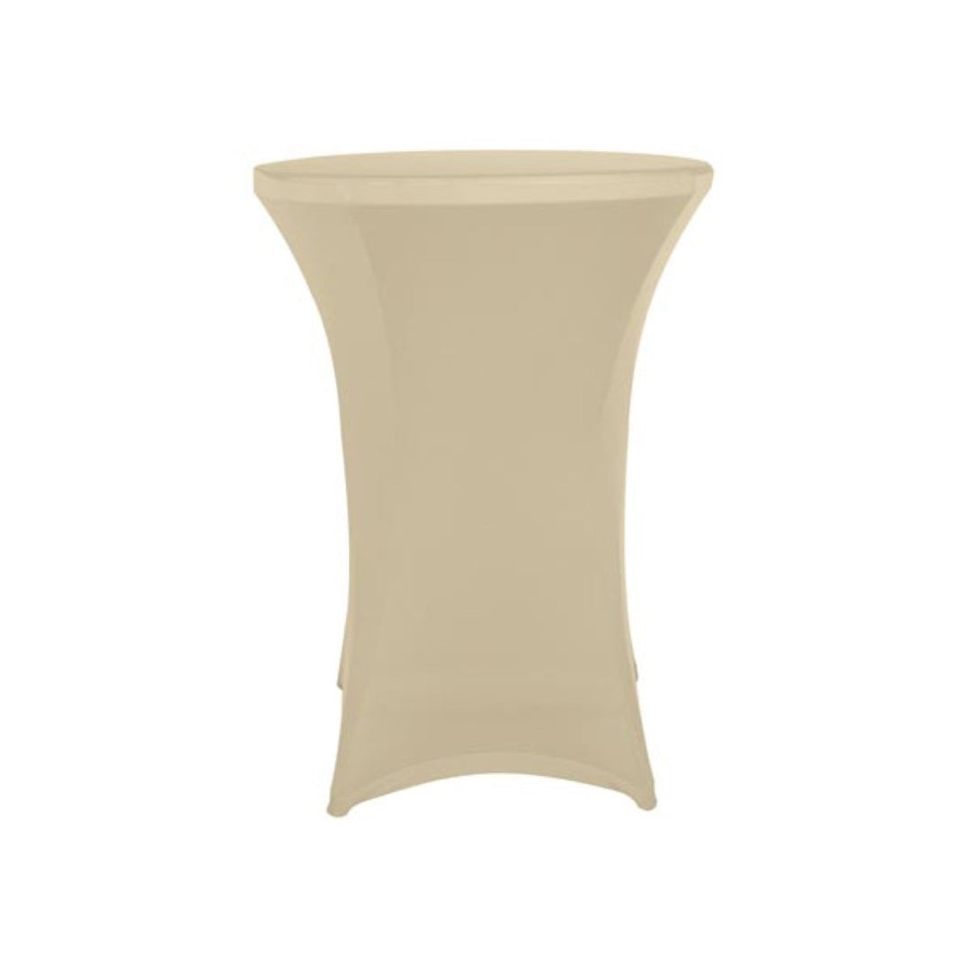 Perel Nappe couleur champagne pour table de cocktail 80x100 cm