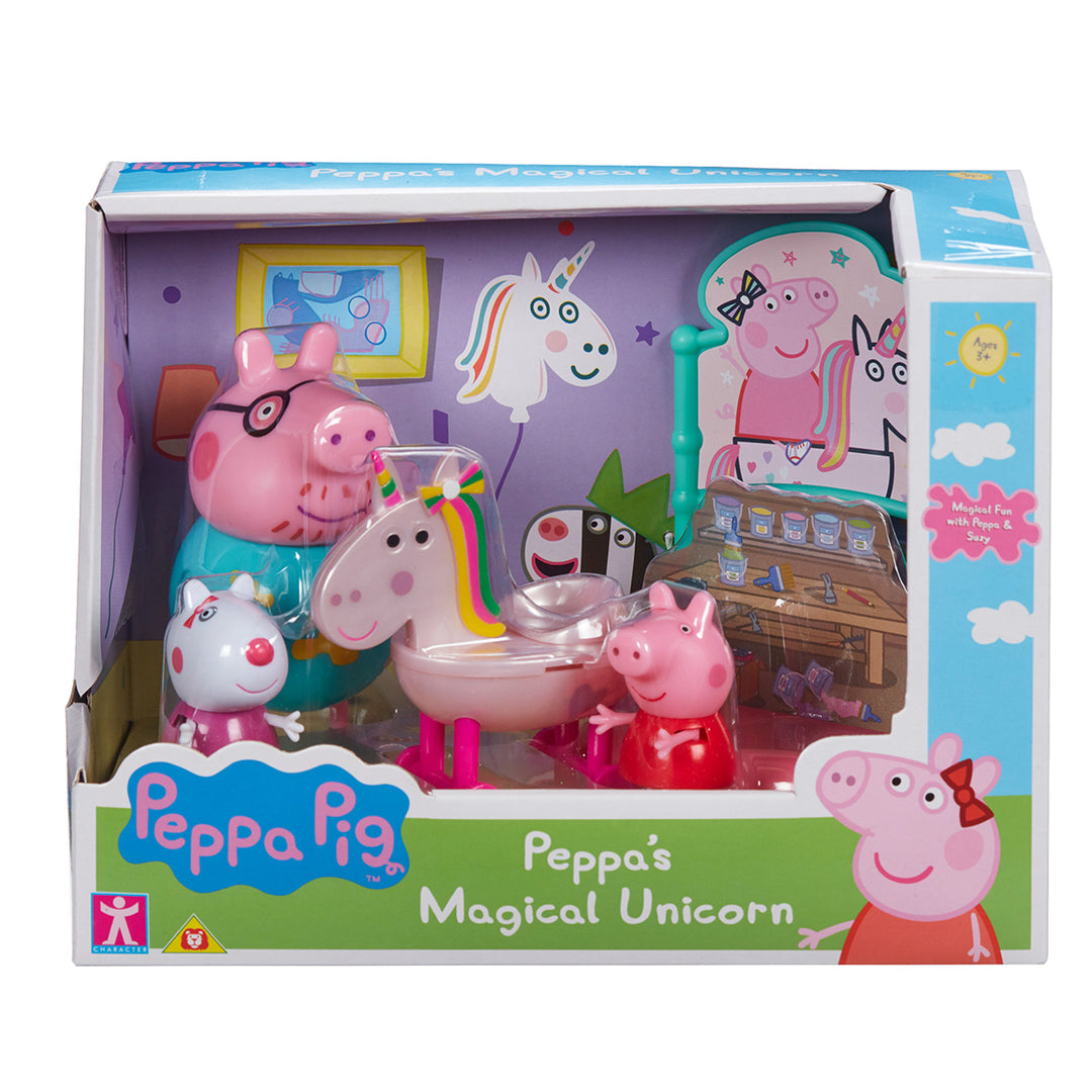 Coffret 3 figurines Peppa Pig Licorne magique avec accessoires