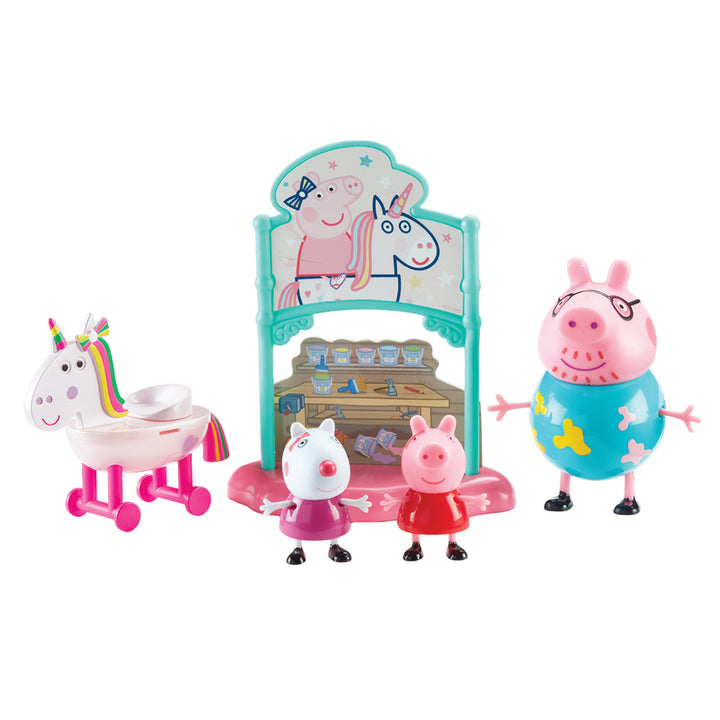 Coffret 3 figurines Peppa Pig Licorne magique avec accessoires