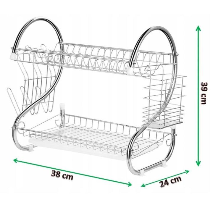 Afdruiprek 2 niveaus Bestekborden 38cm Maestro
