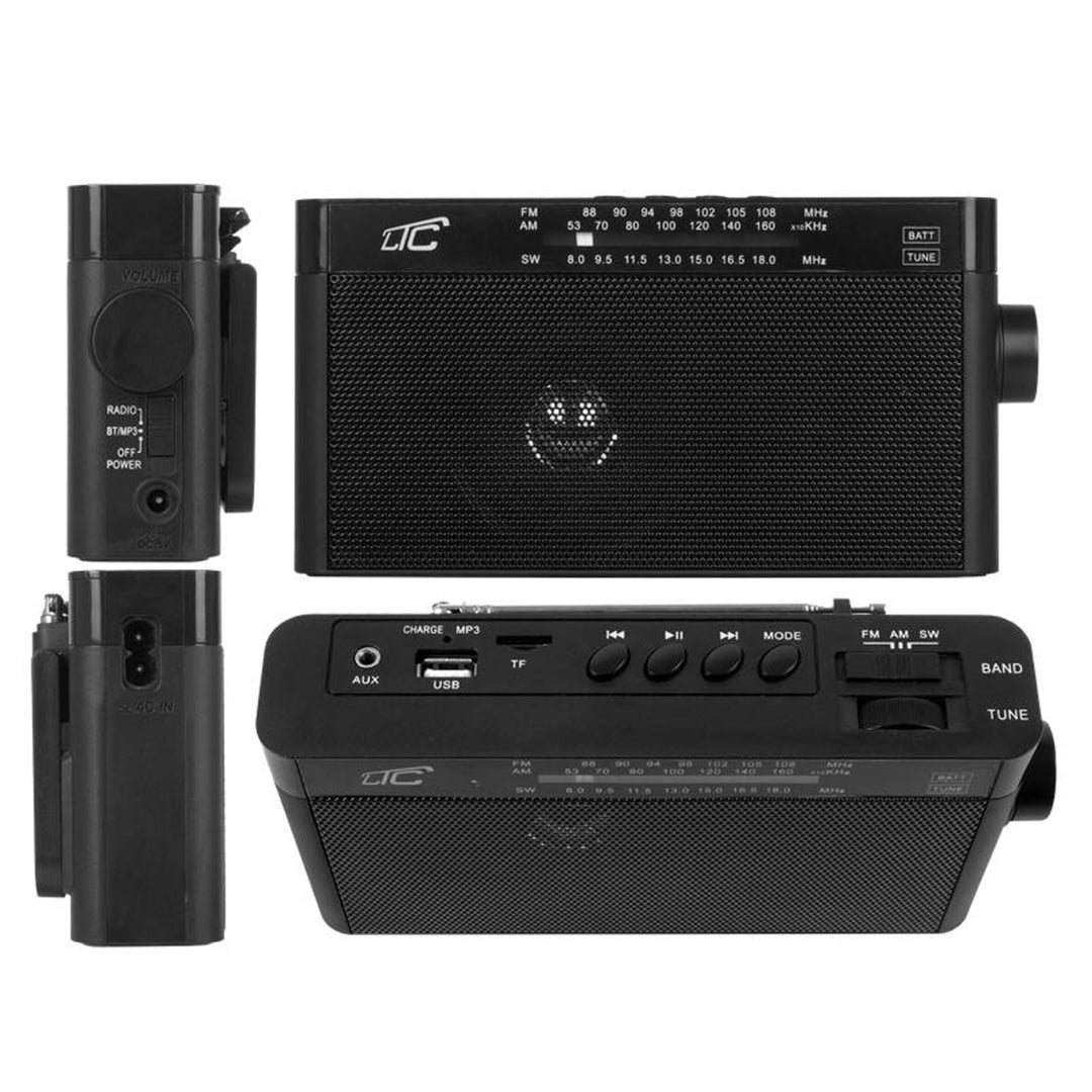 LTC Retro Sona AUX microSD USB Bluetooth draagbare radio