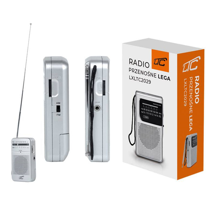 LTC Retro Lega draagbare radio met telescopische antenne