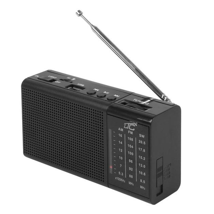 RADIO PORTABLE LTC REGA AVEC USB, TF, AUX, MINI TORCHE LED ET BATTERIE BL-5C, NOIR