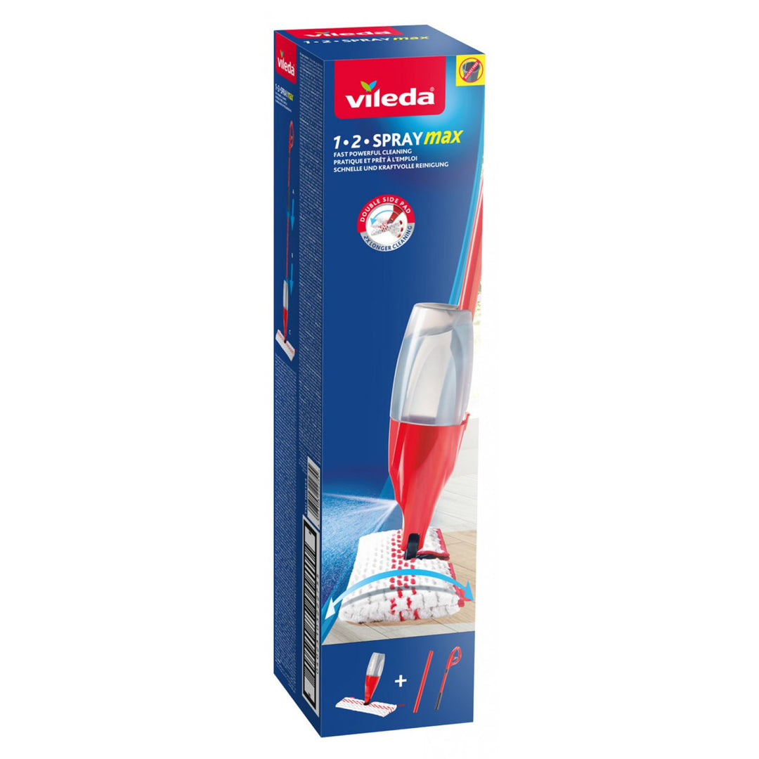 Vlakmop met roterende kopsproeier Vileda 1-2 Spray Max box