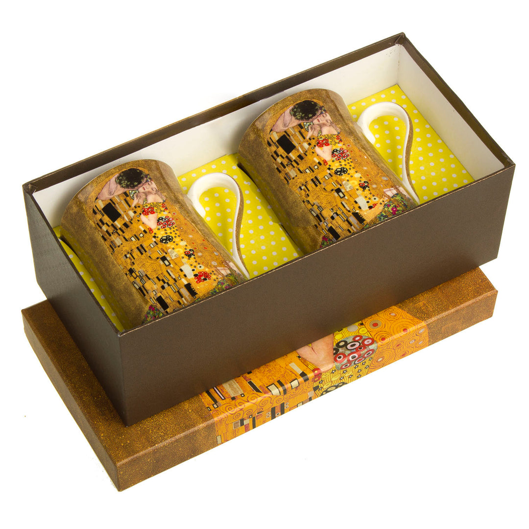 Kiss Coffee Cups Box van Gustav Klimt, Koningin Isabell Gift