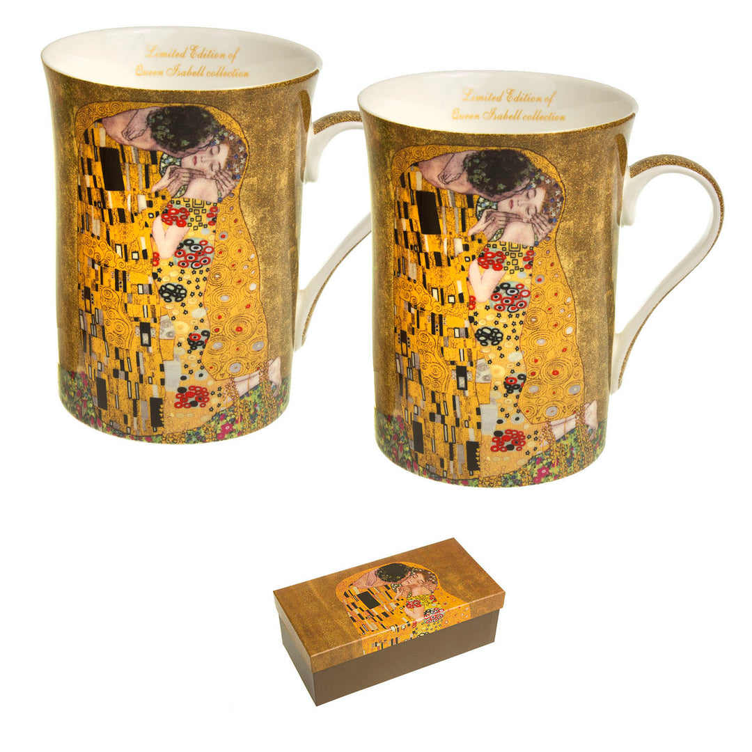 Kiss Coffee Cups Box van Gustav Klimt, Koningin Isabell Gift