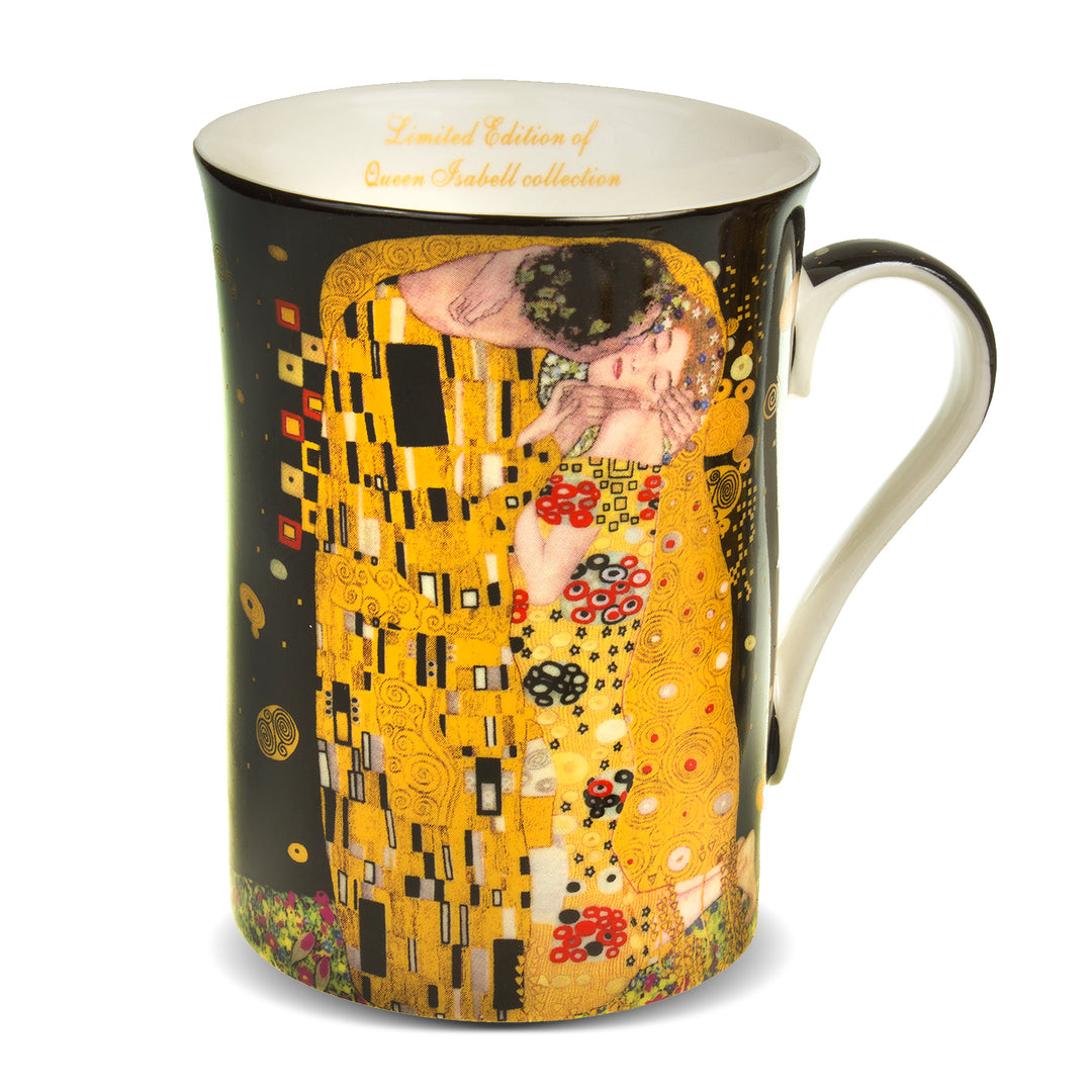 Coffret Tasses à café Baiser de Gustav Klimt câdeau Queen Isabell noir