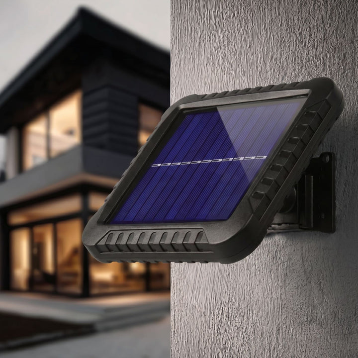 Solar schijnwerper LED lamp met bewegingsmelder IP44 5W 400lm 6000K koud wit MCE438