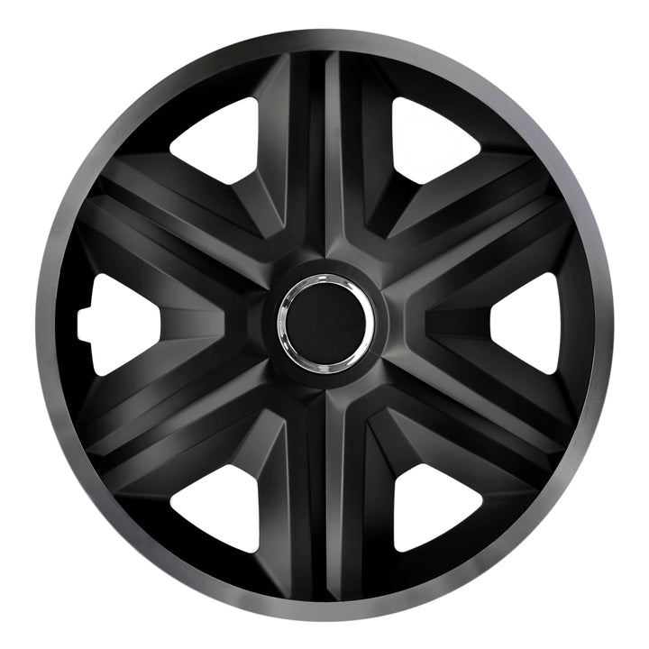 16" grafietzwarte wieldoppen FAST LUX NRM