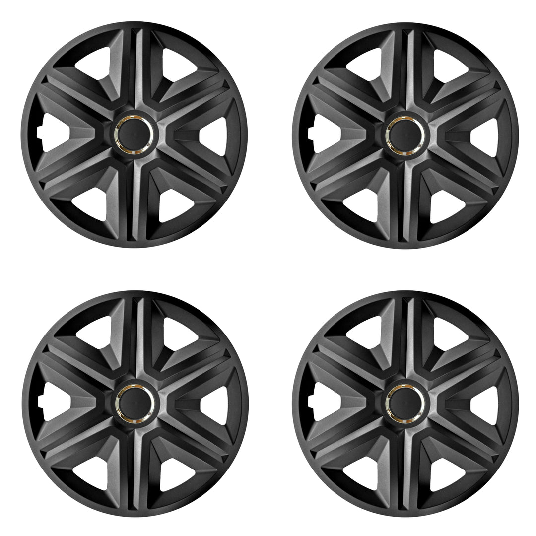 Enjoliveurs de roue universel 16 " FAST graphite 4pcs