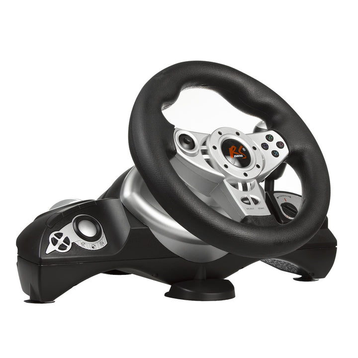 Volant de course de jeu NanoRS RS700 avec pédale 8en1 PS4/PS3/Xbox ONE/PC (X-Input/D-Input)/Android